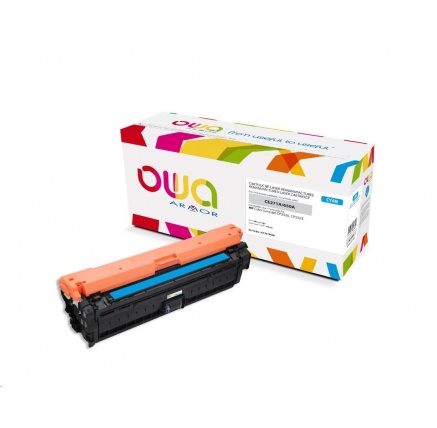 OWA Armor toner pro HP Color Laserjet Ese CP5520, 5525, 15000 Stran, CE271A, modrá/cyan OWA Armor toner pro HP Color Laserjet Ese CP5520, 5525, 15000 Stran, CE271A, modrá/cyan