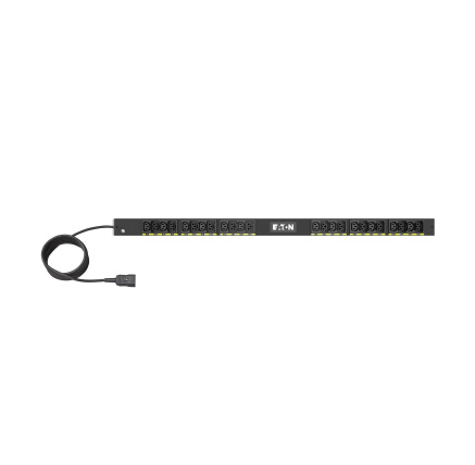 Eaton G4 Základní Rack PDU, 0U, 22,5U, vstup C20, 3m kabel, 1ph, 3,7kW, 16A, 200-240V, 24 zásuvek (12)C13, (12)C39