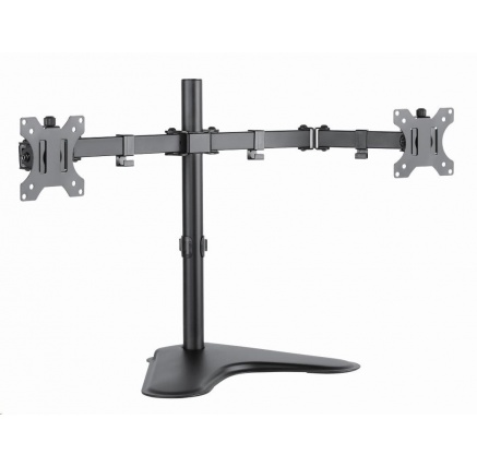 CONNECT IT TwinArm stolní držák na 2 monitory, ČERNÝ