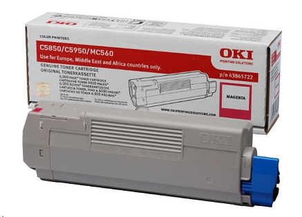 Oki Toner Magenta do C5850/C5950/MC560 (6 000 stránek) Oki Toner Magenta do C5850/C5950/MC560 (6 000 stránek)