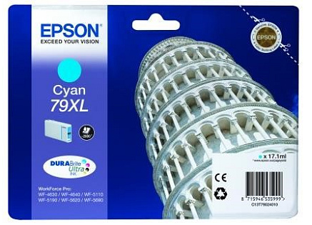 EPSON Ink bar WF-5xxx Series Ink Cartridge "Pisa" 79 XL Cyan (17,1 ml) (2.000 str.)