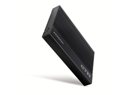 AXAGON EE25-GTR, USB-C 10Gbps - SATA 6G 2.5" RIBBED box, černý AXAGON EE25-GTR, USB-C 10Gbps - SATA 6G 2.5" RIBBED box, černý