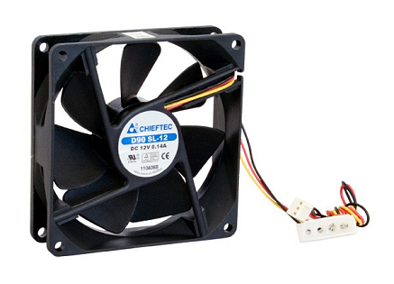 CHIEFTEC větrák AF-0925S, 92x92x25 mm Sleeve Fan, with 3/4pin connector