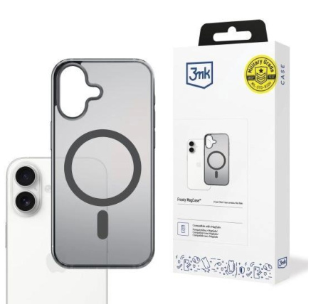3mk ochranný kryt Frosty MagCase Black pro Apple iPhone 17 3mk ochranný kryt Frosty MagCase Black pro Apple iPhone 17