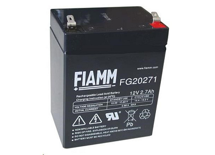 Baterie - Fiamm FG20271 (12V/2,7Ah - Faston 187), životnost 5let