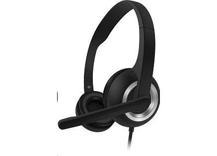 CONNECT IT HOME & OFFICE náhlavní sluchátka s mikrofonem, černá CONNECT IT HOME & OFFICE náhlavní sluchátka s mikrofonem, černá