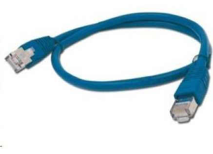 GEMBIRD kabel patchcord CAT6 stíněný FTP 0,5m, modrý