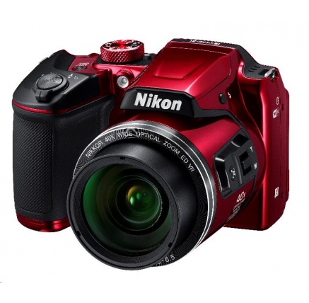 Nikon kompakt Coolpix B500, 16MPix, 40x zoom - červený