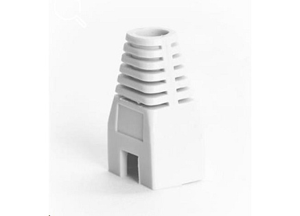 Ochrana pro konektor RJ45, non-snag-proof - bílá, 100ks
