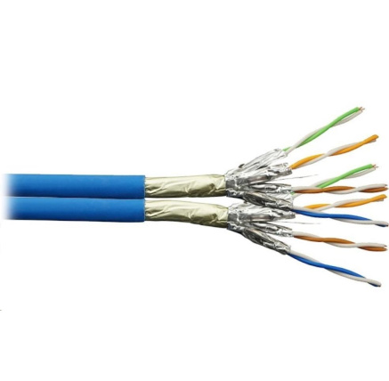 PLANET FTP Cat6a 2x 4pár 500m, FTP, drát, Cat6a, 2x 4p, 500MHz, LS0H, stíněný každý pár + celkové stínění, modrý, duplex PLANET FTP Cat6a 2x 4pár 500m, FTP, drát, Cat6a, 2x 4p, 500MHz, LS0H, stíněný každý pár + celkové stínění, modrý, duplex