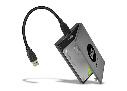 AXAGON ADSA-1S6, USB 3.2 Gen 1 - SATA 6G SSD/HDD adaptér vč. 2.5" pouzdra AXAGON ADSA-1S6, USB 3.2 Gen 1 - SATA 6G SSD/HDD adaptér vč. 2.5" pouzdra