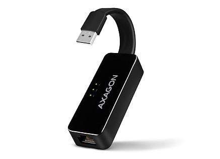 AXAGON ADE-XR, USB 2.0 - Fast Ethernet síťová karta, auto instal, černá