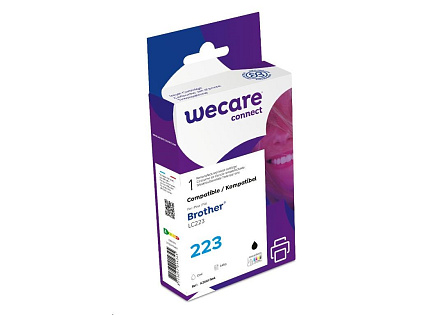 WECARE ARMOR cartridge pro Brother DCP-J4120DW, MFC-J4420DW, 4620DW, 4120DW, 4625DW (LC223BK), černá/black, 12ml, 600str WECARE ARMOR cartridge pro Brother DCP-J4120DW, MFC-J4420DW, 4620DW, 4120DW, 4625DW (LC223BK), černá/black, 12ml, 600str