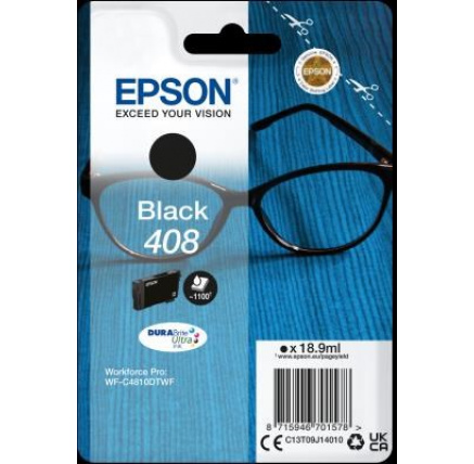EPSON ink Black 408 DURABrite Ultra Ink (1.100 str.)