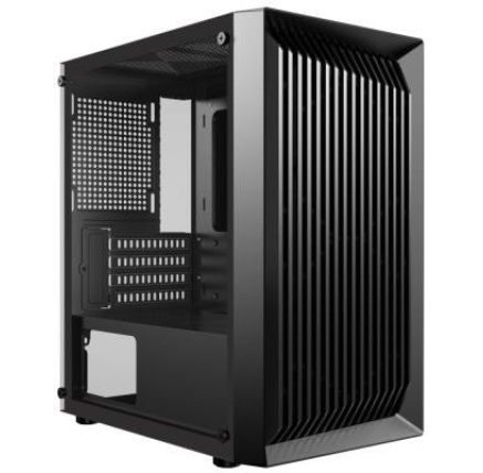 CRONO skříň PCC-200-2 Midi Tower, bez zdroje, černá