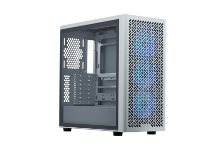 Cooler Master case Elite 502 White, Průhledná bočnice, ATX, 3x 120mm ARGB Fan, bílá