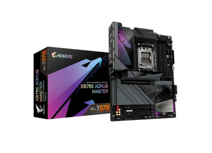 GIGABYTE MB Sc AM5 X870E AORUS MASTER, AMD X870, 4xDDR5, 2xHDMI, 2xUSB4, WiFi