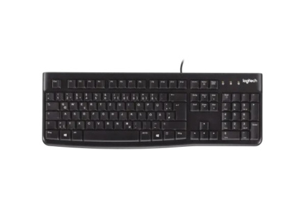 Logitech Keyboard MK120, US, black
