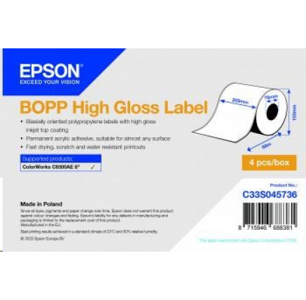 Epson label roll, synthetic