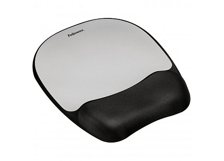 Podložka pod myš a zápěstí Fellowes pěnová černošedá
