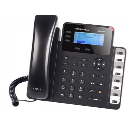 Grandstream GXP1630 [VoIP telefon - 3x SIP účet, HD audio, 3 prog.tl.+8 předvoleb, switch 2xLAN 1000Mbps, PoE]