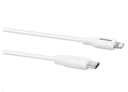 AVACOM MFIC-120W kabel USB-C - Lightning, MFi certifikace, 120cm, bílá