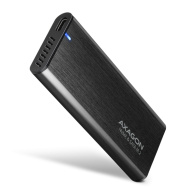 AXAGON EEM2-SB2, USB-C 3.2 Gen 2 - M.2 NVMe & SATA SSD kovový RAW box, bezšroubkový, černý