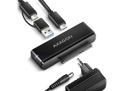 AXAGON ADSA-FPX, USB-C 10Gbps - SATA 6G, 2.5"/3.5" SSD/HDD FAST PORT X adaptér, vč. AC napáječe AXAGON ADSA-FPX, USB-C 10Gbps - SATA 6G, 2.5"/3.5" SSD/HDD FAST PORT X adaptér, vč. AC napáječe
