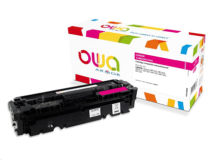 OWA Armor toner pro CANON LBP  653Cdw, 654Cx, MFP735Cx, 2300 str., červená/magenta (CRG046M)
