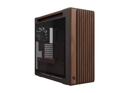 ASUS case PROART PA602 WALNUT WOOD RETRO TG, Mid Tower, průhledná bočnice, hnědá