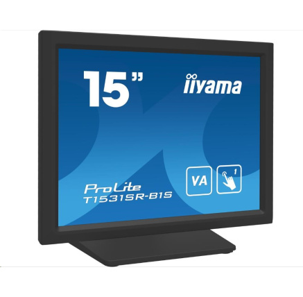 Iiyama dotykový monitor ProLite T15XX, 38.1 cm (15''), kit (USB), black