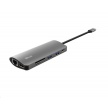 TRUST Dokovací stanIice DALYX USB-C 7v1, 1xHDMI, 1xUSB-C, 2xUSB, 1x RJ45, šedá