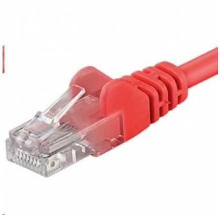 PREMIUMCORD Patch kabel UTP RJ45-RJ45 CAT5e 0.25m červená PREMIUMCORD Patch kabel UTP RJ45-RJ45 CAT5e 0.25m červená
