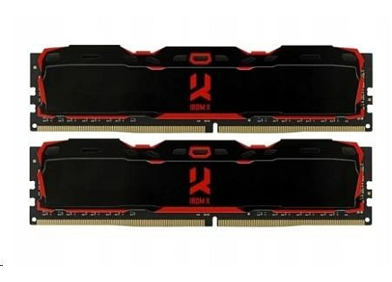 GOODRAM DIMM DDR4 32GB (Kit of 2) 3200MHz CL16 IRDM X, Černá GOODRAM DIMM DDR4 32GB (Kit of 2) 3200MHz CL16 IRDM X, Černá