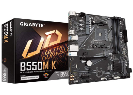 GIGABYTE MB Sc AM4 B550M K, AMD B550, 4xDDR4, 1xDP, 1xHDMI, mATX