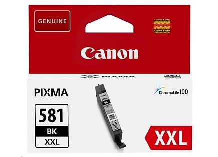 Canon CARTRIDGE CLI-581 XXL černá pro PIXMA TS615x, TS625x, TS635x, TR7550, TS815x (6 360 str.) Canon CARTRIDGE CLI-581 XXL černá pro PIXMA TS615x, TS625x, TS635x, TR7550, TS815x (6 360 str.)