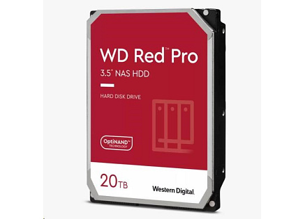 WD RED Pro NAS WD202KFGX 20TB, SATA III 3.5", 512MB 7200RPM, 285MB/s, CMR WD RED Pro NAS WD202KFGX 20TB, SATA III 3.5", 512MB 7200RPM, 285MB/s, CMR