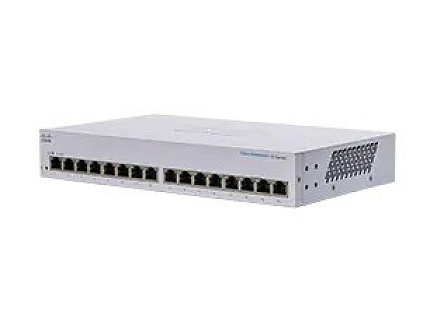 Cisco switch CBS110-16T (16xGbE, fanless)