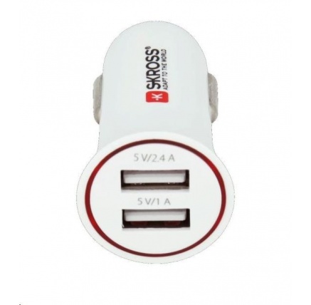 SKROSS Dual USB Car Charger nabíjecí autoadaptér, 2x USB, 3400mA max