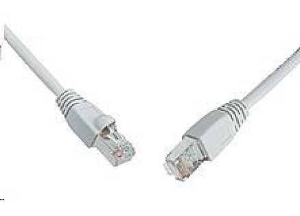 Solarix Patch kabel CAT5E SFTP PVC 0,5m šedý snag-proof C5E-315GY-0,5MB