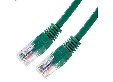 XtendLan patch kabel Cat5E, UTP - 0,25m, zelený (prodej po 10 ks)