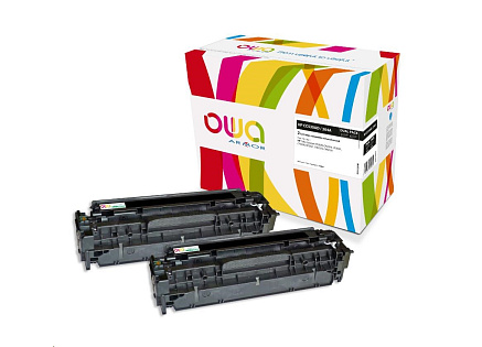 OWA Armor toner pro HP Color LJ CP2020, CP2025, CM2320, CM2720, 2x3500 stran, CC530AD, černá/black