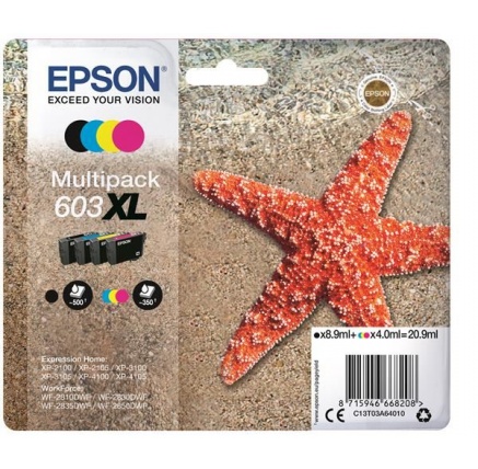 EPSON ink Multipack "Hvězdice" 4-colours 603XL Ink EPSON ink Multipack "Hvězdice" 4-colours 603XL Ink