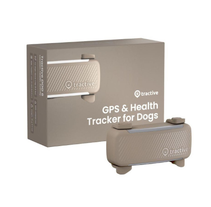 Tractive DOG 6 – GPS lokátor pro psy a monitor zdraví, hnědý