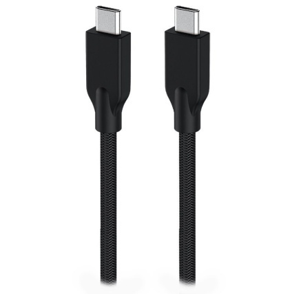 GENIUS nabíjecí kabel ACC-C2CC-3A, 150cm, USB-C na USB-C, 3A, PD60W, opletený, černý