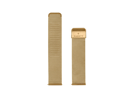 Garett univerzální řemínek 18 mm, zlatý kovový, typ Mesh gold Garett univerzální řemínek 18 mm, zlatý kovový, typ Mesh gold