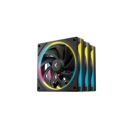 DEEPCOOL Ventilátor FL12 SE 3v1, 3x120mm, ARGB, černá