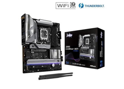 ASRock MB Sc LGA1851 Z890 LIVEMIXER WIFI, Intel Z890, 4xDDR5, 1xHDMI, 2xThunderbolt, WI-FI