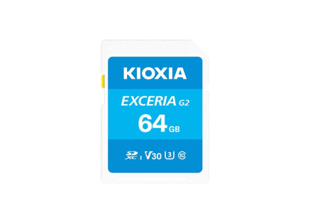 KIOXIA SDXC Karta Exceria 64GB N203, UHS-I, U3, V30, Class 10 KIOXIA SDXC Karta Exceria 64GB N203, UHS-I, U3, V30, Class 10