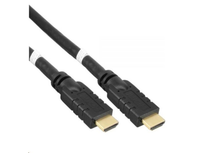 PREMIUMCORD Kabel HDMI High Speed with Ether.4K@60Hz, se zesilovačem,15m, 3x stínění, M/M, zlacené konektory